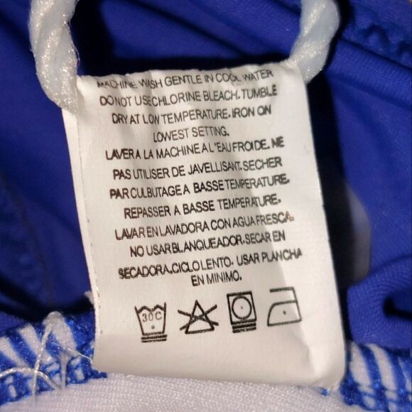 NWT Cupshe Women's Vacation Strappy Cut Out 1-Piece Swimsuit Royal Blue Size L - Picture 5 of 13